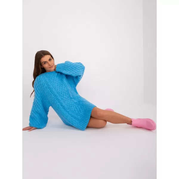  Dámský svetr WOOL FASHION ITALIA AT-SW-2367-2.64P BLUE 