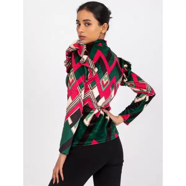  Dámská halenka ITALY MODA DHJ-BZ-6533C-1.81P DARK GREEN 