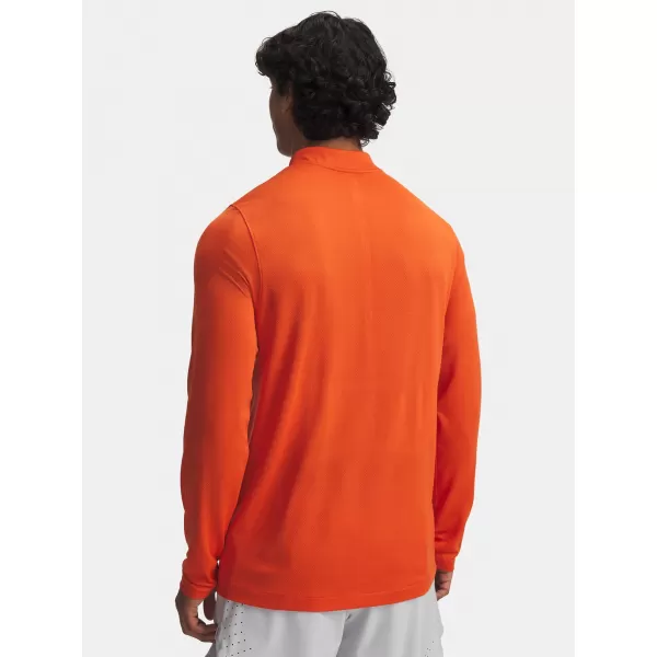  Pánské triko UNDER ARMOUR VANISH ELITE SEAMLESS 1/4 ZP 1382798-844 ORANŽOVÁ 