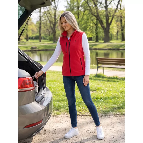  Dámská fleece vesta ALTISPORT ALW002525 ČERVENÁ 