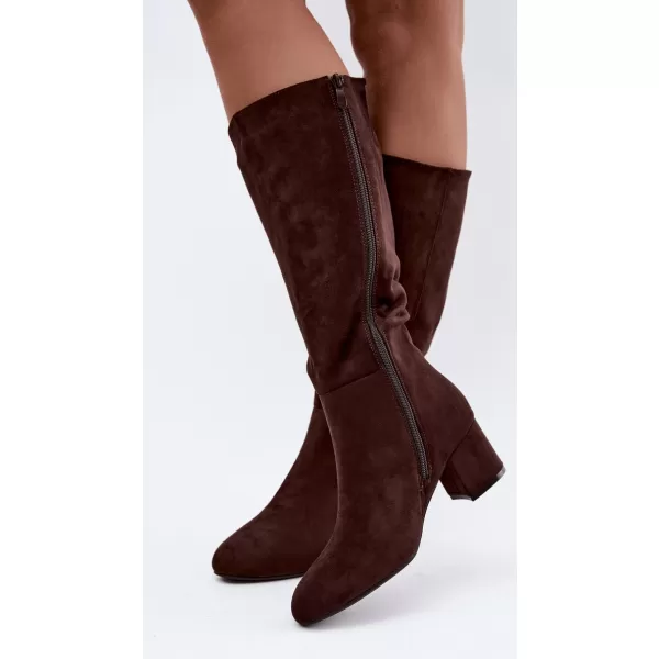  Dámské kozačky S.BARSKI HY62-8131 CHOCOLATE 
