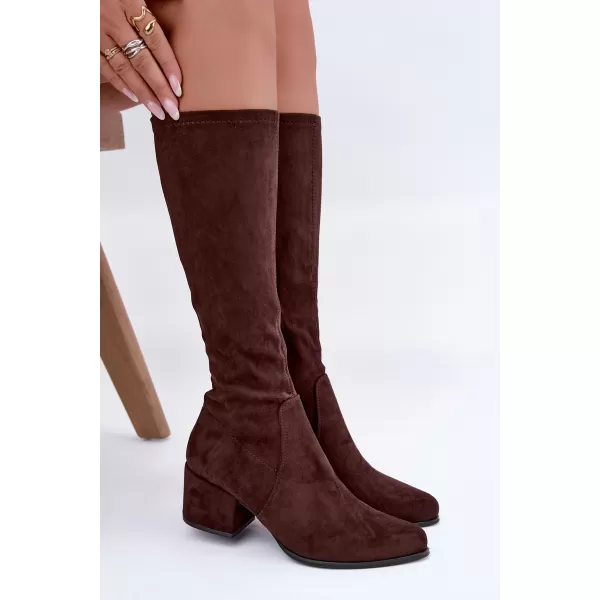  Dámské kozačky SERGIO LEONE KZ212 CHOCOLATE 