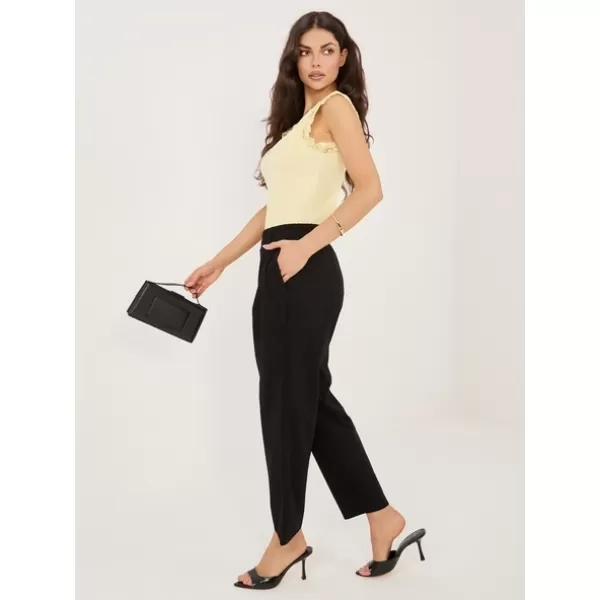  Dámské kalhoty RUE PARIS RV-SP-A1311.60 BLACK 
