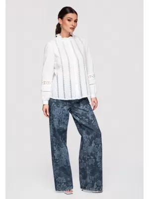 Dámská košile LARICA OW-SH-E0026 WHITE