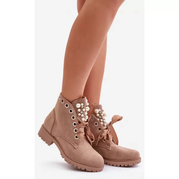  Dámské kotníkové boty BOTO 8371 BEIGE 