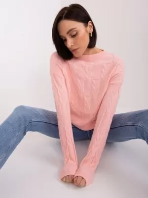 Dámský svetr WOOL FASHION ITALIA AT-SW-2340.22 BRIGHT PINK