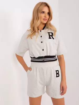 Dámský set MY RED LIPS EM-KMPL-824.06X LIGHT GREY