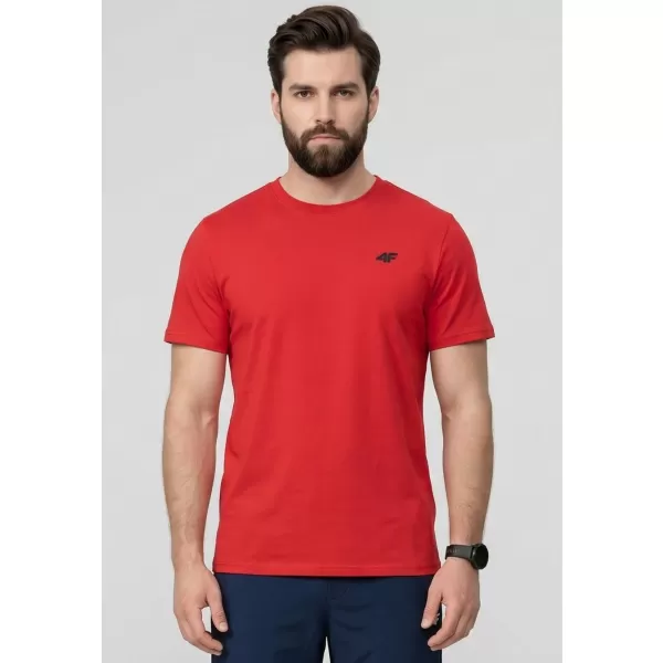  Pánské funkční triko 4F 4FWAW25TFTSM1526 RED 