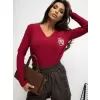 Dámská halenka RUE PARIS RV-BZ-A1057.15P BURGUNDY