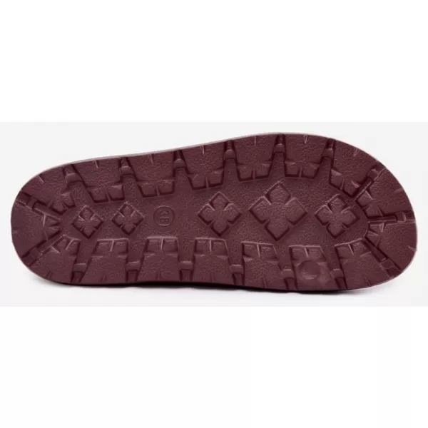  Dámské pantofle BIG STAR SHOES UU274075 VÍNOVÁ 