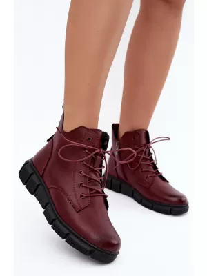 Dámské boty BOTO 26BT17-9301 BURGUNDY