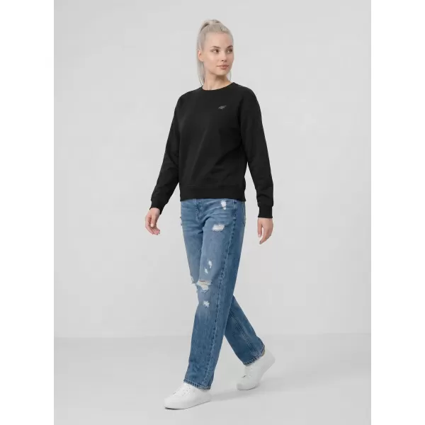  Dámská mikina 4F 4FWMM00TSWSF2534 DEEP BLACK 