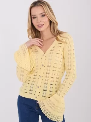 Dámský svetr FACTORY PRICE PM-SW-SF118.86 BRIGHT YELLOW