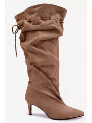 Dámské kozačky BOTO CS007 BEIGE
