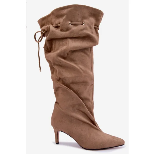  Dámské kozačky BOTO CS007 BEIGE 