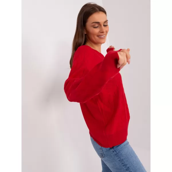  Dámský svetr WOOL FASHION ITALIA AT-SW-2231.99P RED 