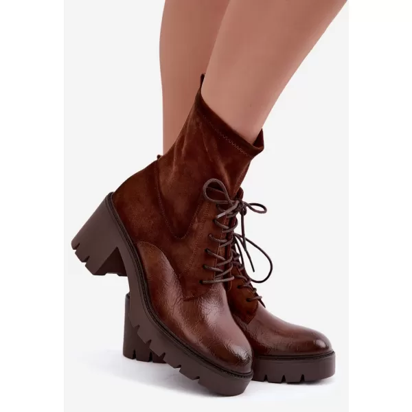  Dámské kotníkové boty VINCEZA 58665 BROWN 