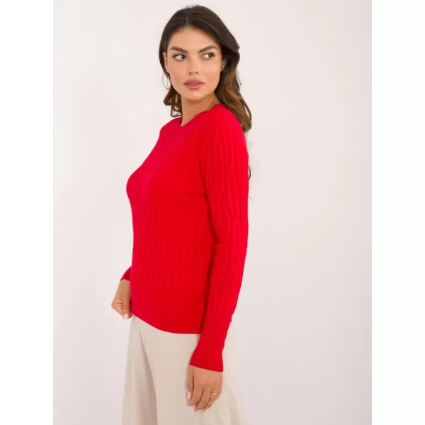  Dámský svetr WOOL FASHION ITALIA AT-SW-2338-2.61 DARK RED 