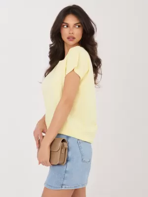 Dámské triko RUE PARIS RV-BZ-8837.67 BRIGHT YELLOW