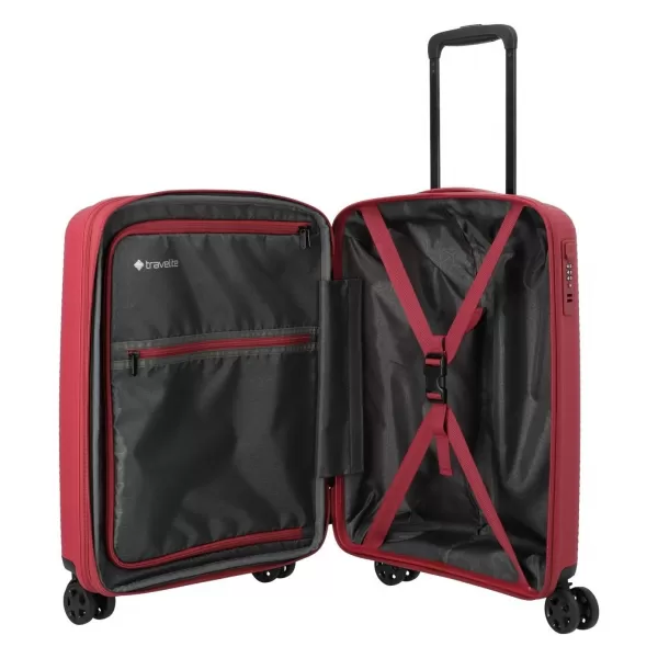  Kufr TRAVELITE AIR STRIPE 4W S EXP RED 