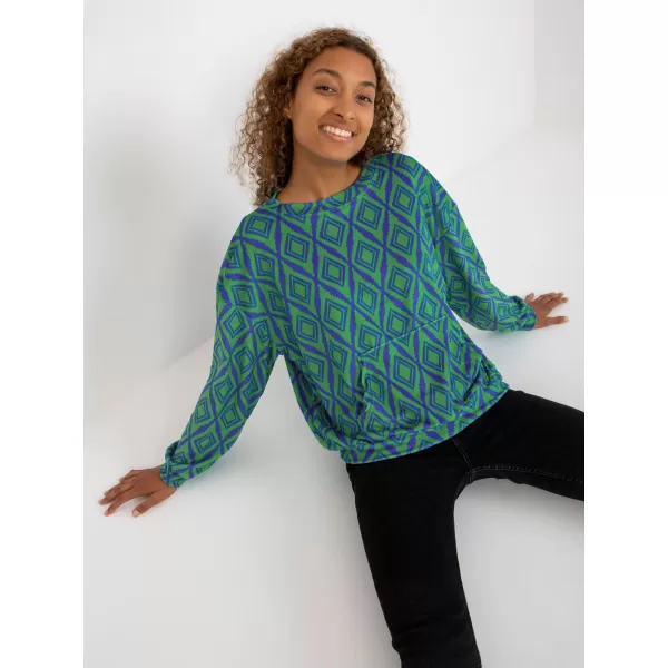  Dámská mikina RUE PARIS RV-BL-8188.50 GREEN 