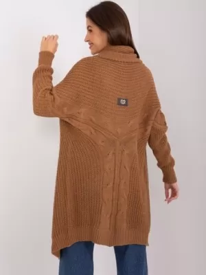 Dámský kardigan OCH BELLA TW-SW-BI-305.99P BROWN