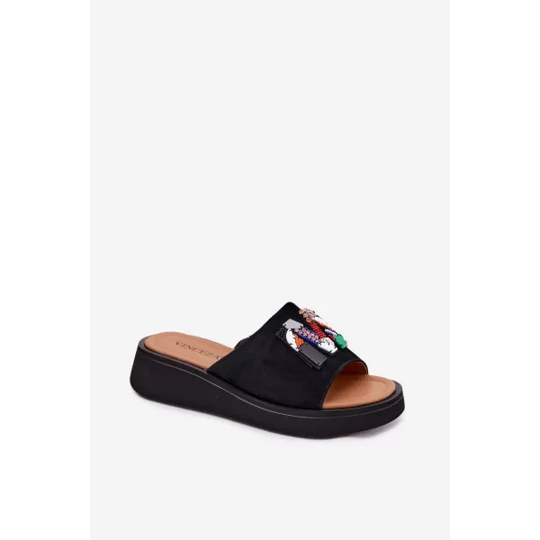  Dámské pantofle VINCEZA 66942 BLACK 
