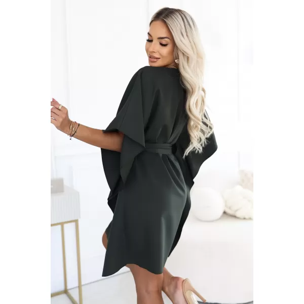  Dámské šaty NUMOCO SOFIA 287-46 TMAVÁ KHAKI 