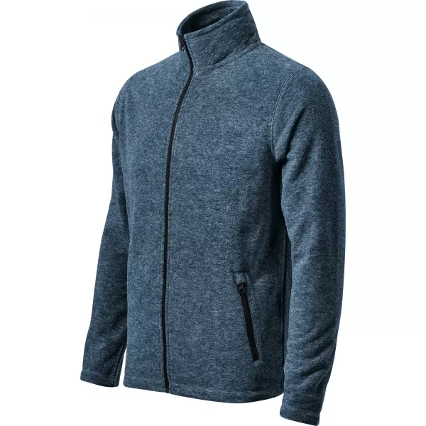  Pánská micro fleece mikina MALFINI FACTOR 852 TMAVÝ DENIM MELÍR 