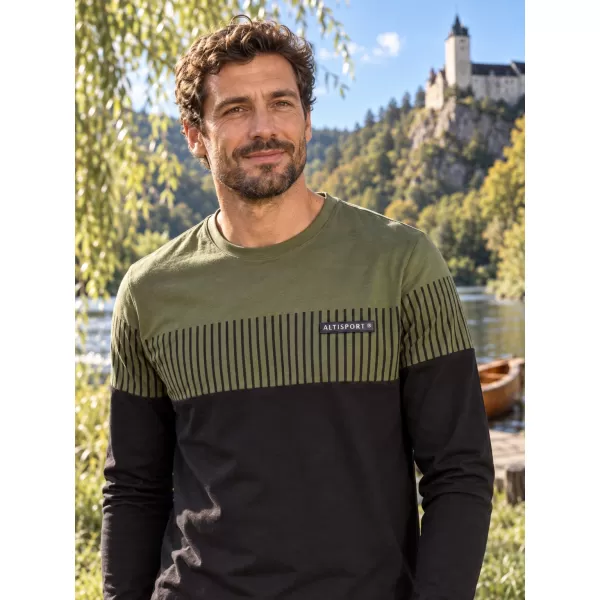  Pánské triko ALTISPORT IGGY MILITARY 