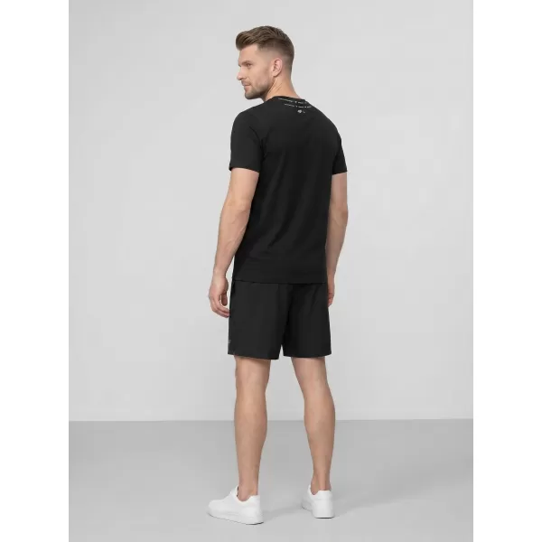  Pánské triko 4F 4FWMM00TTSHM3342 DEEP BLACK 