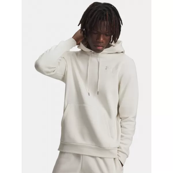  Pánská mikina UNDER ARMOUR ICON FLEECE HOODIE 1373880-110 BÍLÁ 