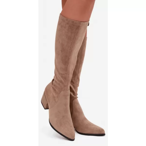  Dámské kozačky SERGIO LEONE KZ212 BEIGE 