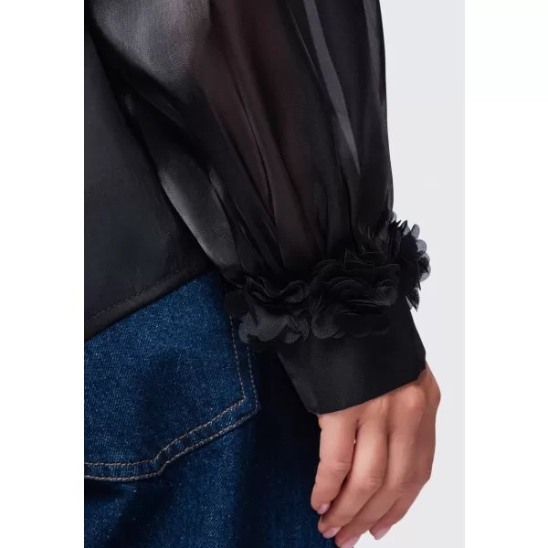  Dámská halenka OMBRE OW-TS-E0086 BLACK 