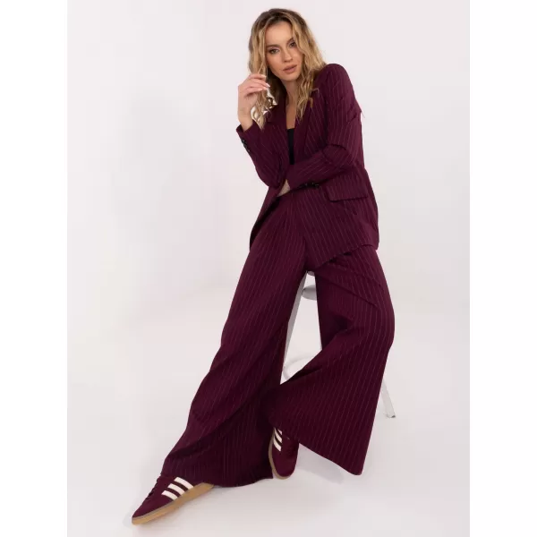  Dámské kalhoty RUE PARIS IT-SP-FL9787.85 BURGUNDY 