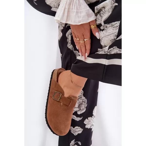  Dámské pantofle BIG STAR SHOES RR274A387 BROWN/BEIGE 