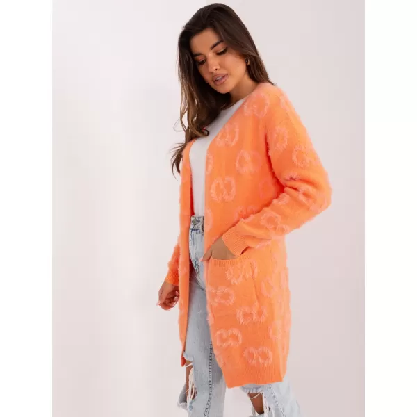  Dámský kardigan WOOL FASHION ITALIA AT-SW-234502.38X ORANGE 