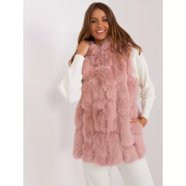  Dámská vesta WOOL FASHION ITALIA AT-KZ-2379.96P BRIGHT PINK 