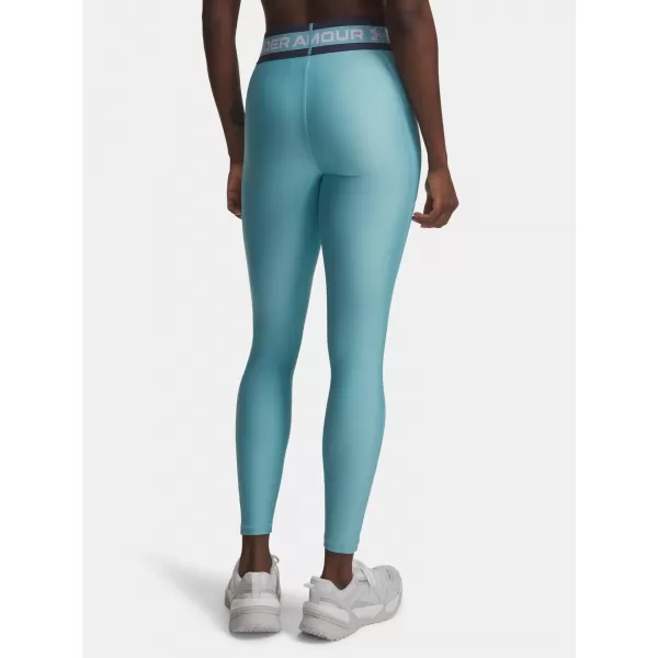  Dámské legíny UNDER ARMOUR TECH BRANDED LEGGING 6009972-425 MODRÁ 