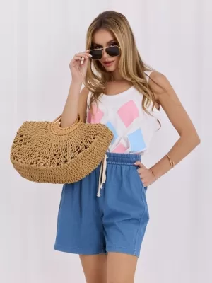 Dámský top RELEVANCE RV-TP-A1376.12 WHITE/PINK