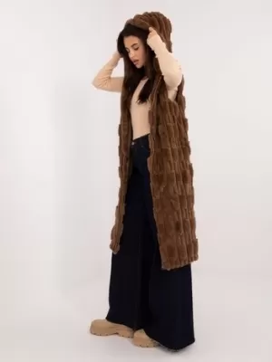 Dámská vesta WOOL FASHION ITALIA AT-KZ-2368-1.08 BROWN