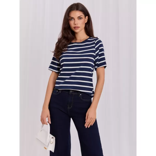  Dámské tričko RUE PARIS RV-TS-A1087.74 NAVY 