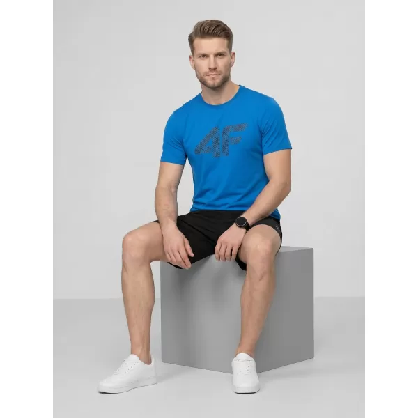  Pánské triko 4F 4FWMM00TTSHM3342 BLUE 
