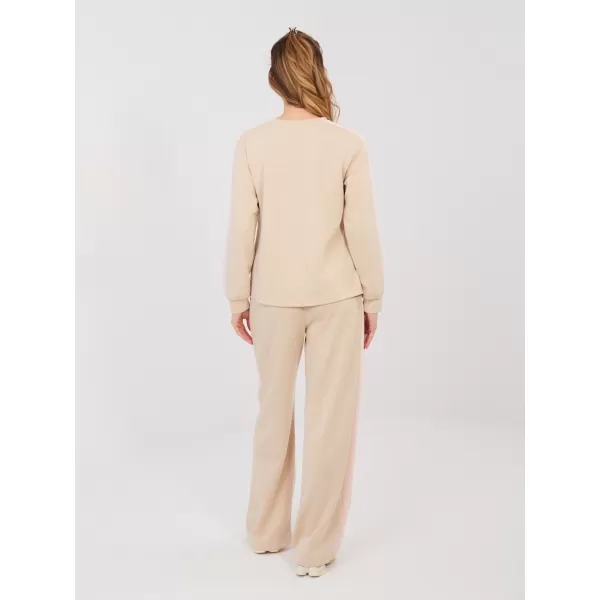  Dámská tepláková souprava RUE PARIS IT-KMPL-22211.31 BEIGE 