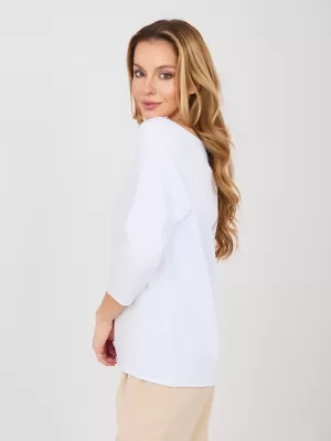 Dámská halenka RUE PARIS RV-BZ-A1187.36 WHITE