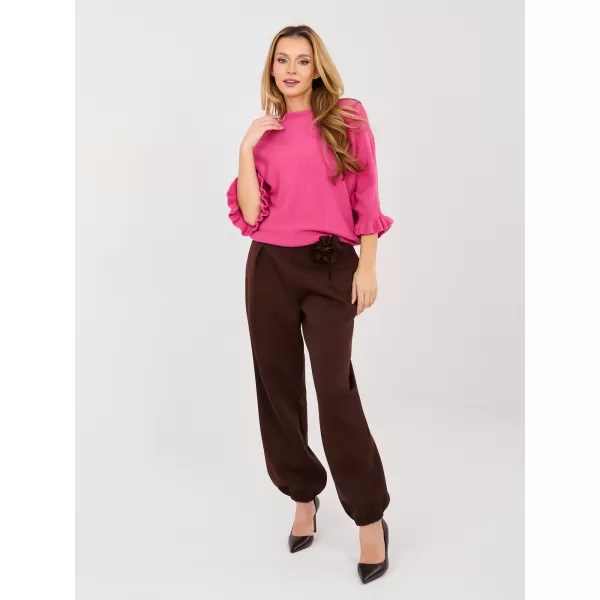  Dámské kalhoty ITALY MODA IT-SP-22197.61 DARK BROWN 