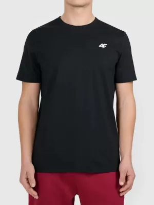 Pánské triko 4F 4FWAW25TTSHM2373 DEEP BLACK