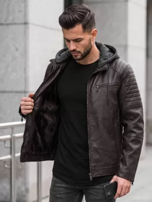 Pánská bunda DSTREET HNĚDÁ