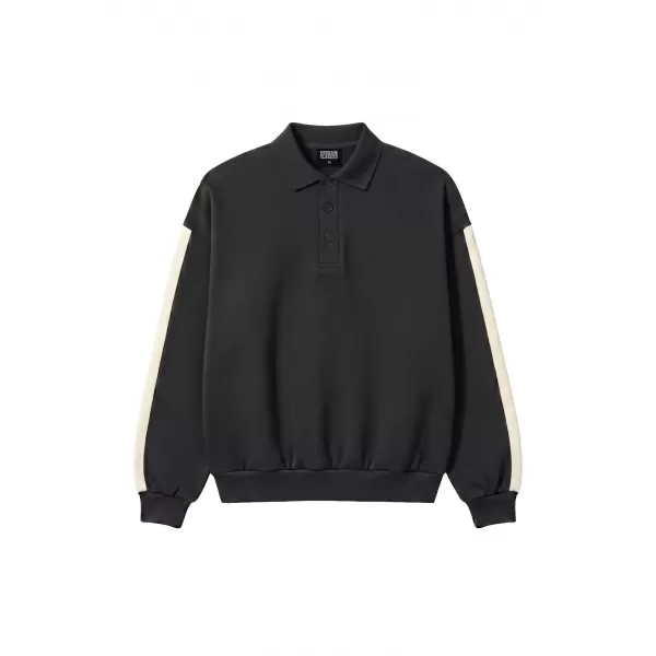  Pánská triko s límečkem URBAN CLASSICS TB8595-00007 BLACK 