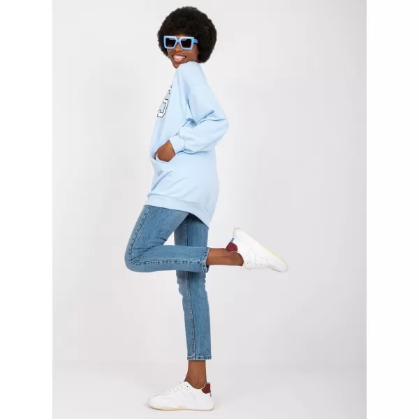  Dámská mikina EX MODA EM-BL-719.36 LIGHT BLUE 